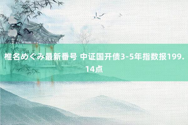 椎名めぐみ最新番号 中证国开债3-5年指数报199.14点