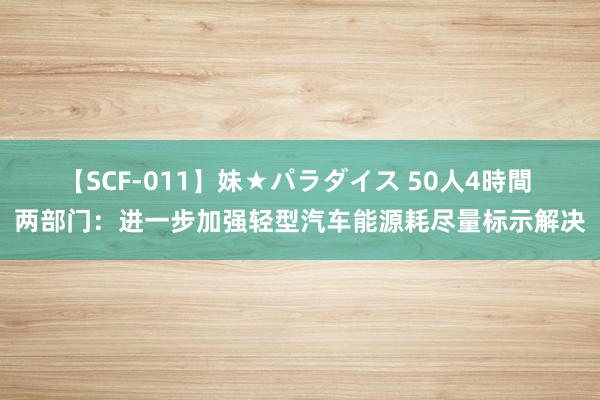 【SCF-011】妹★パラダイス 50人4時間 两部门：进一步加强轻型汽车能源耗尽量标示解决