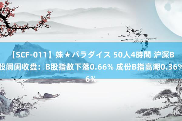 【SCF-011】妹★パラダイス 50人4時間 沪深B股阛阓收盘：B股指数下落0.66% 成份B指高潮0.36%