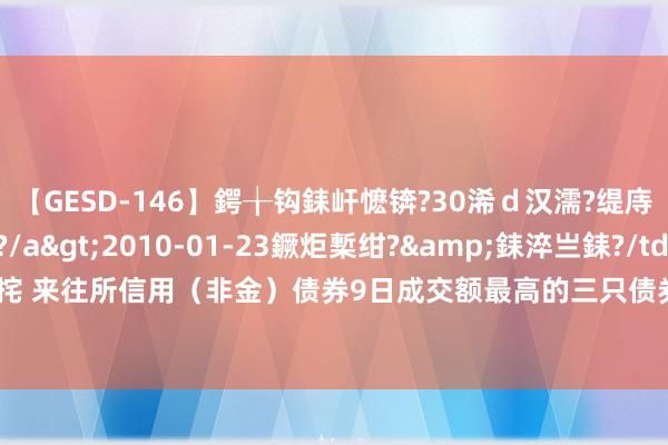 【GESD-146】鍔╁钩銇屽懡锛?30浠ｄ汉濡?缇庤倝銈傝笂銈?3浜?/a>2010-01-23鐝炬槧绀?&銇淬亗銇?/td>115鍒嗛挓 来往所信用（非金）债券9日成交额最高的三只债券为：21九江01、24文蓝01、24文蓝02