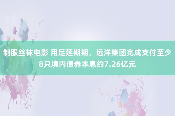 制服丝袜电影 用足延期期，远洋集团完成支付至少8只境内债券本息约7.26亿元