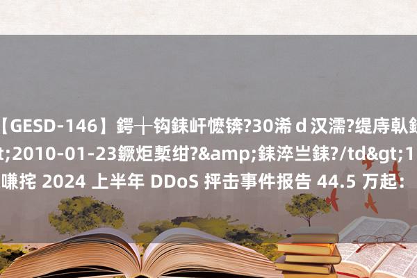 【GESD-146】鍔╁钩銇屽懡锛?30浠ｄ汉濡?缇庤倝銈傝笂銈?3浜?/a>2010-01-23鐝炬槧绀?&銇淬亗銇?/td>115鍒嗛挓 2024 上半年 DDoS 抨击事件报告 44.5 万起：同比增长 46%、环比增长 34%