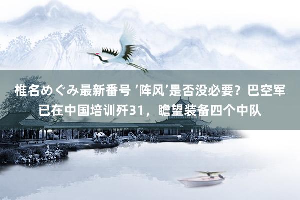 椎名めぐみ最新番号 ‘阵风’是否没必要？巴空军已在中国培训歼31，瞻望装备四个中队